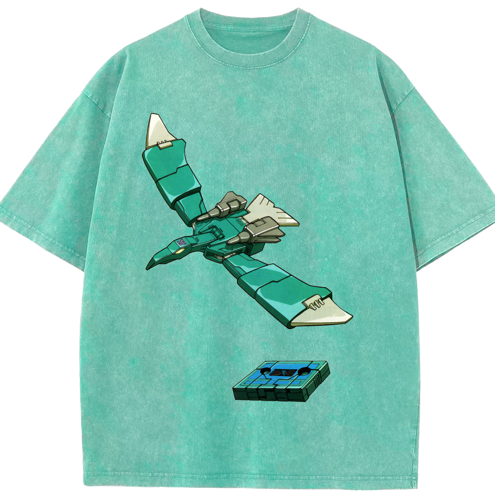 （画像用）  綿100% ヴィンテージ風 半袖Tシャツ（フロントプリント）